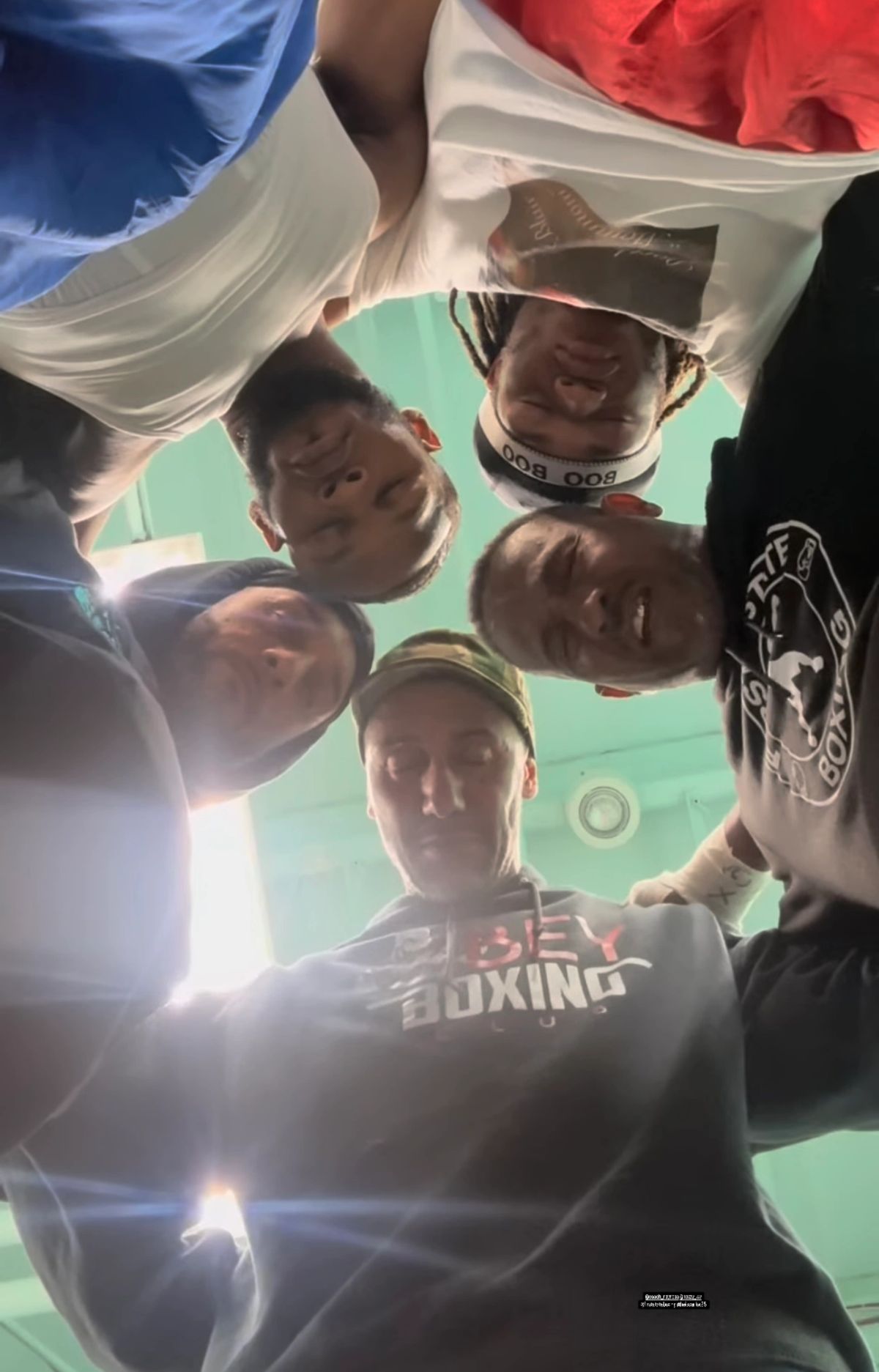 Obey team at a fight night